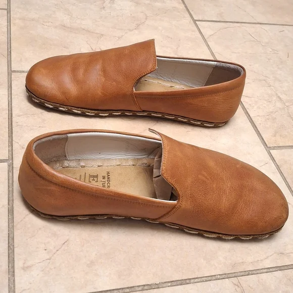 Earthing Harmony Honey Brown Leather Grounding Slip On Shoes 40 / 9 - Picture 7 of 12